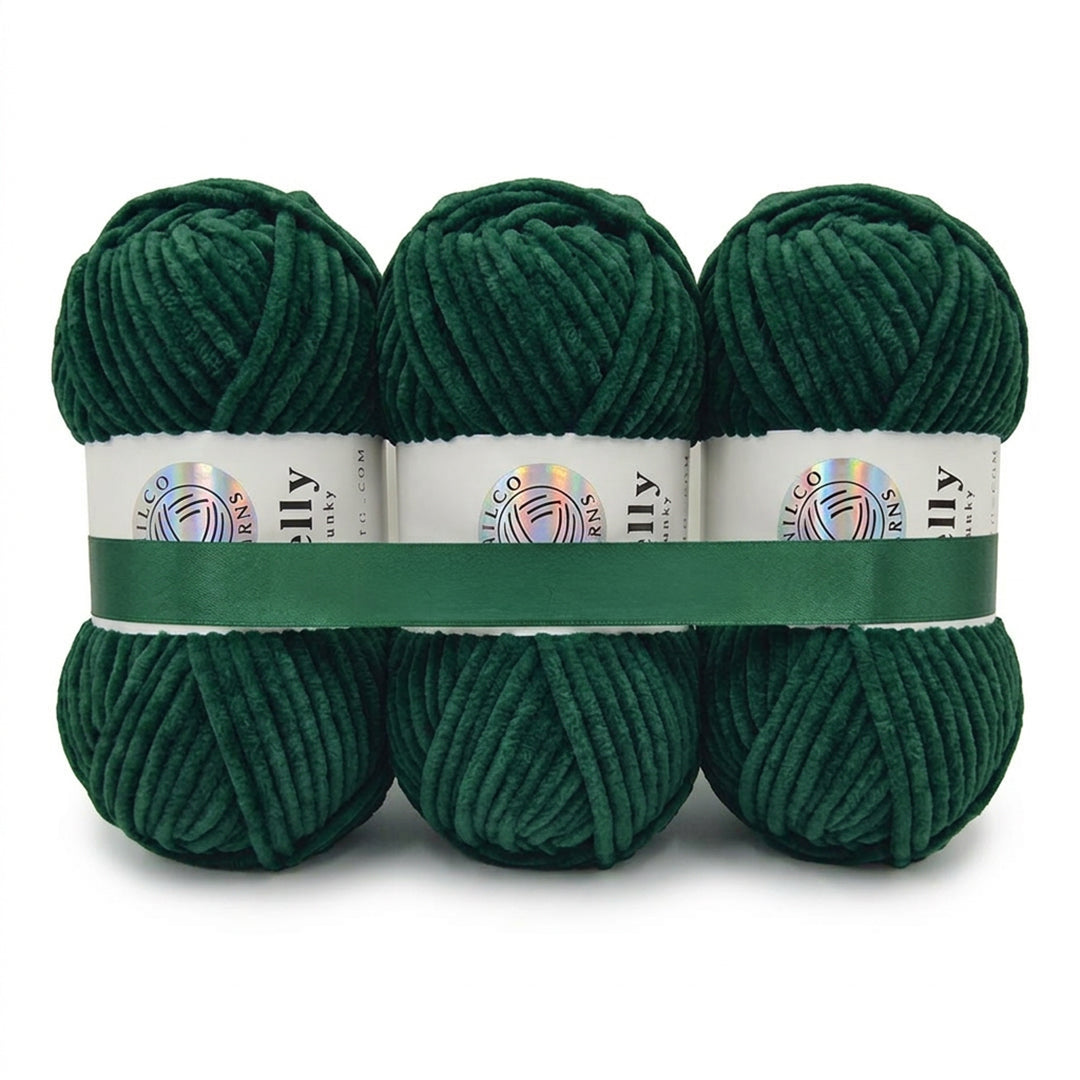 3 Balls - Jelly Chunky – Premium Chenille Yarn for Amigurumi, Crochet & Knitting
