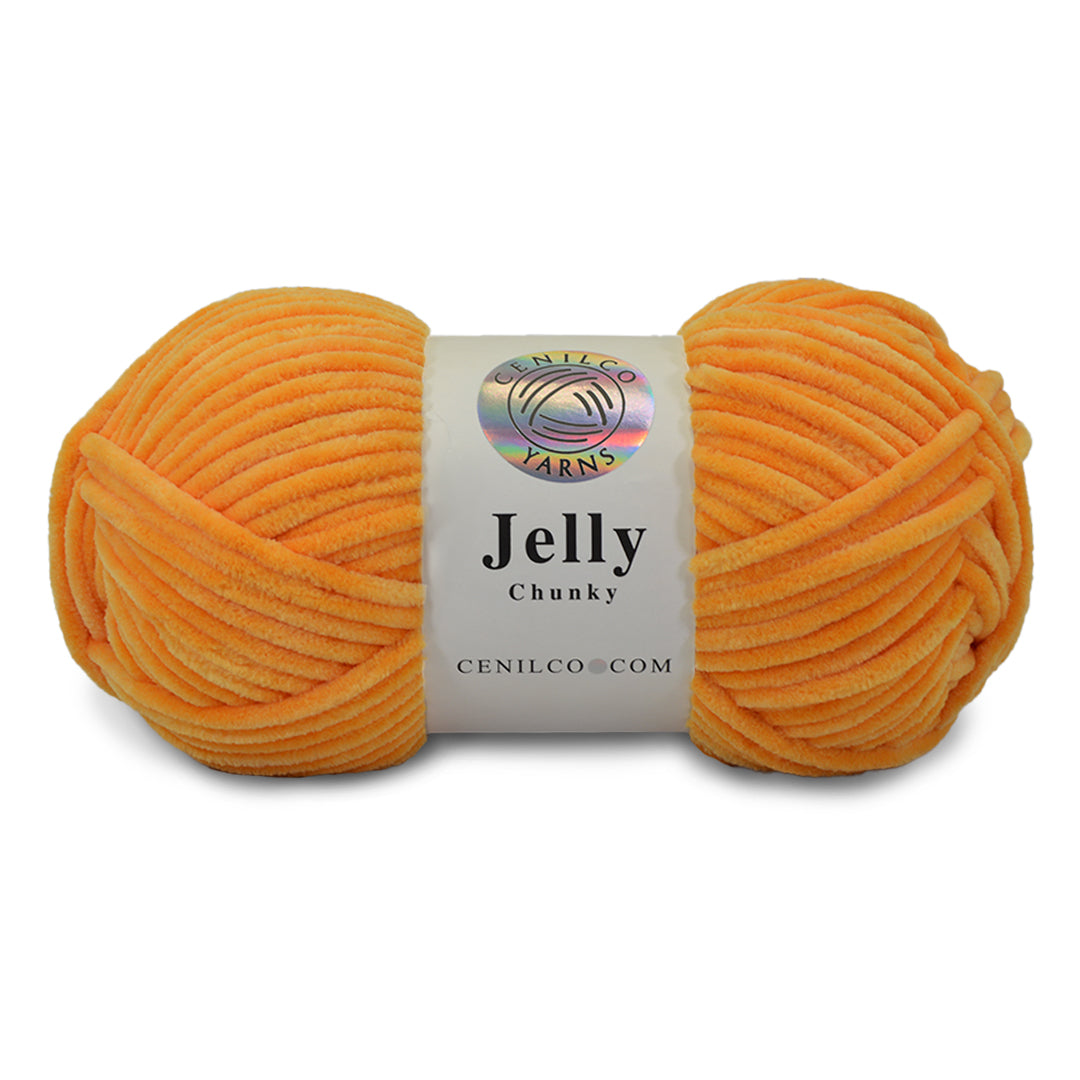 1 Ball - Jelly Chunky – Premium Chenille Yarn for Amigurumi, Crochet & Knitting