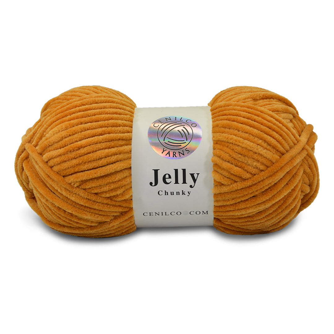 1 Ball - Jelly Chunky – Premium Chenille Yarn for Amigurumi, Crochet & Knitting