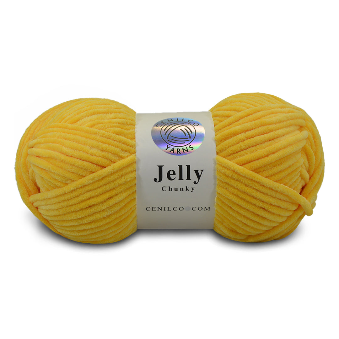 1 Ball - Jelly Chunky – Premium Chenille Yarn for Amigurumi, Crochet & Knitting