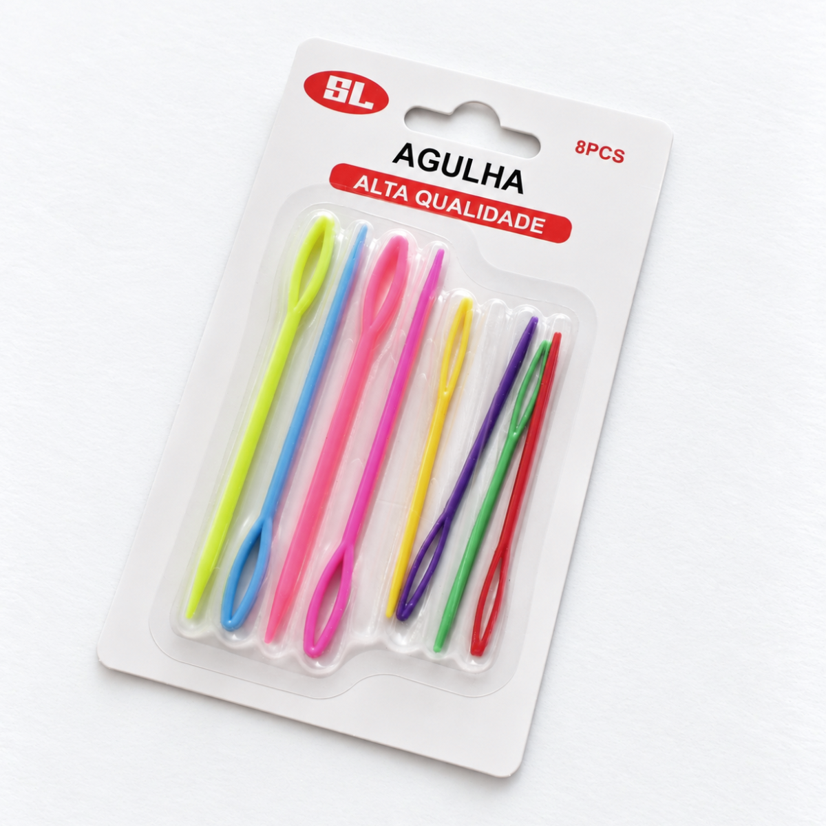 Agulhas de Tapeçaria de Plástico para Crochet e Amigurumi – Conjunto de 8