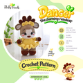 DANCER - Reindeer Crochet Pattern – Low-Sew Amigurumi Toy (PDF Download)