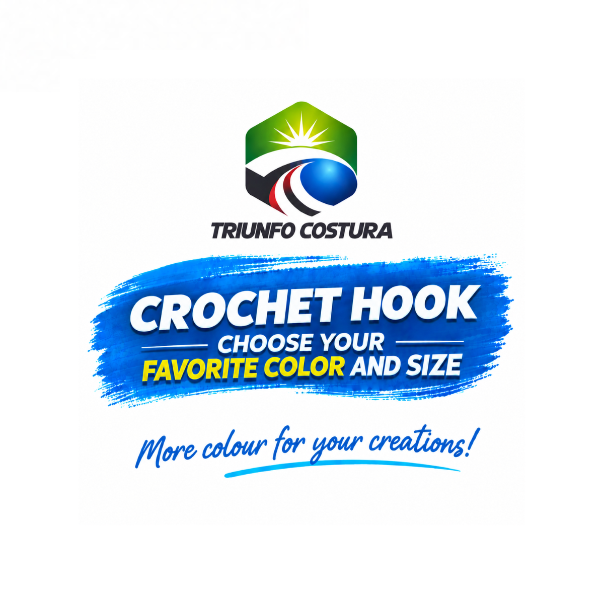 Agulha de Croché Ergonómica em Alumínio – 2 mm a 6 mm